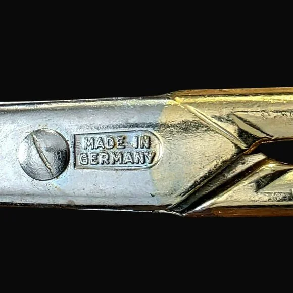 7 Vintage German Gold & Silver Scissors Embroidery Crafting Sewing Tools Shears - Picture 4 of 8